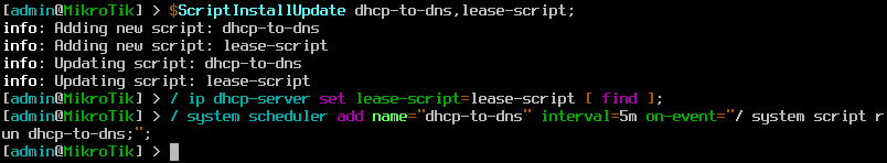 screenshot: setup lease script